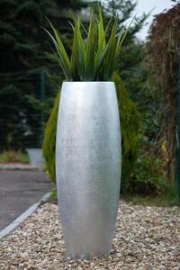EKV Květináč sklolaminát Agnes Varianta: (116cm) stříbrný