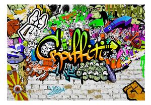 Fototapeta - Graffiti na zdi + zdarma lepidlo - 200x140