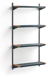 AJ Produkty Regál na boty JEPPE, 4 police, 1790x900x300 mm, dub/modrá