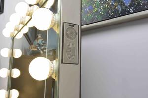 D‘Eluxe Kosmetické Multifunkční Zrcadlo s LED osvětlením (svetlo na vypínač) 80x65cm HOLLYWOOD HY14D8065