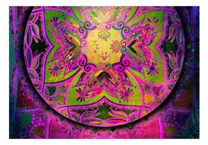 Fototapeta - Mandala: Růžový výraz + zdarma lepidlo - 200x140
