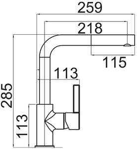 Nerezový dřez Sinks LOTUS 945.1 V 0,8mm leštěný + Dřezová baterie Sinks ENIGMA S chrom