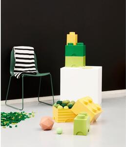 Limetkově zelený úložný box čtverec LEGO®