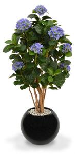 MF Umělá rostlina Hortenzie DeLuxe (110cm) - modrá