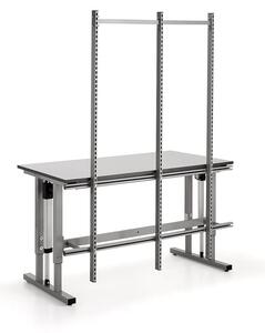 AJ Produkty Zadní rám ke stolu MOTION s elektrickým polohováním, se 3 sloupky, 1500x800 mm