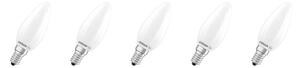 Osram LED žárovka „Base Retro“, 5 ks. (Clb40, E14, 470lm, 2700 K, matná) (100409234002)