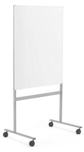 AJ Produkty Bílá magnetická tabule DORIS, mobilní, jednostranná, 1000x1200 mm