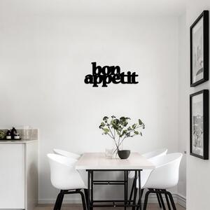 Kovová nástěnná dekorace 59x27 cm Bon Appetit – Bystag