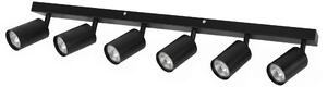 Toolight Toolight, JNH031-6C, stropní bodové svítidlo, 6× GU10, 75 cm, černá, OSW-56220