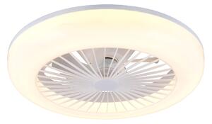 Trio Leuchten R64032101 MORA - Levný stropní LED ventilátor s dálkovým ovladačem, LED 13W, 1400lm, 2700-6500K, Ø 45cm (LED stropní ventilátor stmívatelný ovladačem)