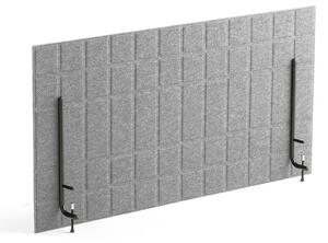 AJ Produkty Stolový paraván SPLIT, 1200x600 mm, světle šedý