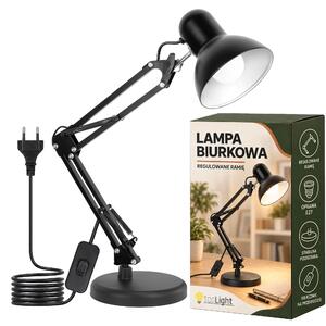 Toolight Toolight, JNH042-1TD, stolní lampa s nastavitelným ramenem, kreslířský styl, 1× E27, černá, OSW-56233