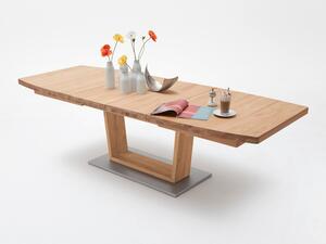 Rozkládací jídelní stůl z dubového masivu CANTANIA B dub divoký Velikost stolu 180x100