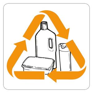 AJ Produkty Samolepicí značka - tvrdý plast