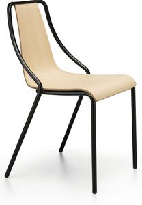 MIDJ - Židle OLA, dřevěný sedák