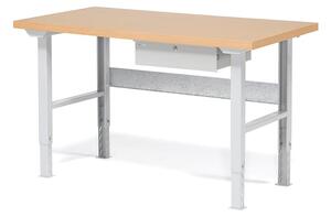 AJ Produkty Dílenský stůl ROBUST, 1500x800 mm, 1 zásuvka