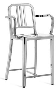 EMECO - Nízká barová židle s područkami NAVY