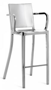 EMECO - Barová židle s područkami HUDSON