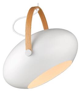 Halo Design 734375 - Lustr na lanku DC 1xE27/40W/230V pr. 40 cm bílá/dub