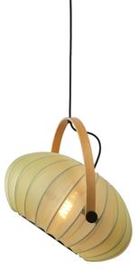 Halo Design 746361 - Lustr na lanku DC 1xE27/40W/230V pr. 40 cm zelená/dub