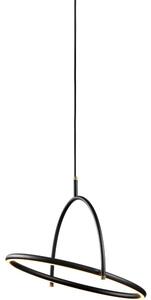 Halo Design 749539 - LED Stm. lustr na lanku TILT LED/40W/230V pr. 40 cm černá