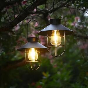 Solární závěsná retro lampa na zahradu