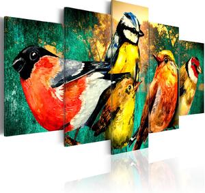 Obraz - Setkání ptáků 100x50