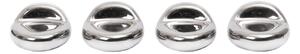 Podložky pod květináč Nube Silver – set 4 ks