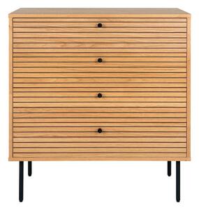 Vysoká komoda v dekoru dubu v přírodní barvě 80x85 cm Kyoto – House Nordic