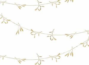 Vánoční girlanda GOLD MISTLETOE 5 m, zlatá