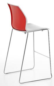 KASTEL - Barová židle KALEA s ližinovou podnoží čalouněná