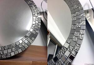 GieraDesign Zrcadlo Aurea Silver Rozměr: Ø 60 cm