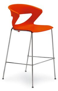 KASTEL - Barová židle KICCA 4 nohy čalouněná
