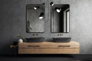 GieraDesign Zrcadlo Billet Black Rozměr: 40 x 90 cm