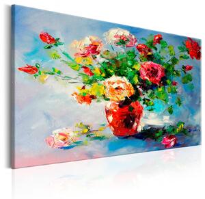 Ručně malovaný obraz - Krásné růže 60x40