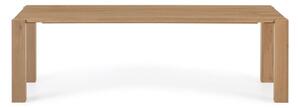 Jídelní stůl v dekoru dubu v přírodní barvě 110x220 cm Deyanira – Kave Home