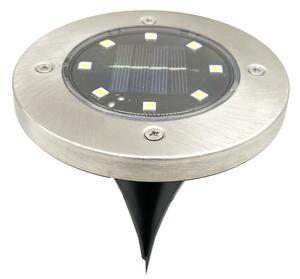 Garden Line Sada 4 ks solárních LED lamp EASY stříbrná