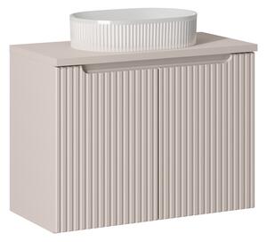 Koupelnová skříňka s umyvadlem a deskou NOVA Cashmere DU80/1 | 80 cm