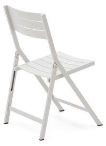 Bílá kovová zahradní židle Torreta – Kave Home