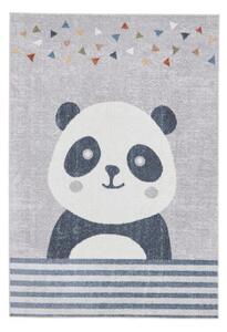 Světle šedý dětský koberec 80x150 cm Vida Kids Panda – Think Rugs