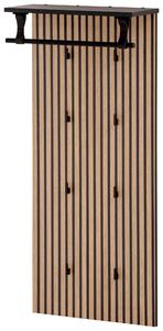 ŠATNÍ PANEL, černá, barvy dubu, 50/110,6/20,9 cm MID.YOU - Šatní panely, Online Only