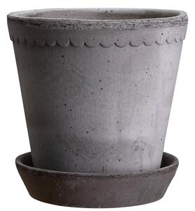 Bergs Potter Terakotový květináč Helena Grey - 18 cm BP157
