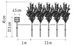 LED Solární dekorace 50xLED/3W/1,2V 600 mAh IP44