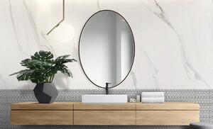 GieraDesign Zrcadlo Scandi Slim Owal Black Rozměr: 40 x 60 cm