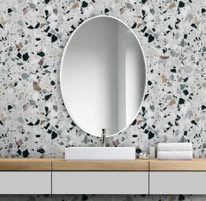 GieraDesign Zrcadlo Scandi Slim Owal White Rozměr: 40 x 60 cm