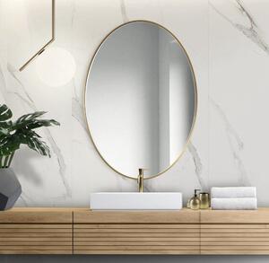 GieraDesign Zrcadlo Scandi Slim Owal Gold Rozměr: 40 x 60 cm