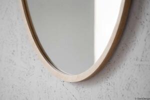 GieraDesign Zrcadlo Scandi Wood Rozměr: Ø 50 cm
