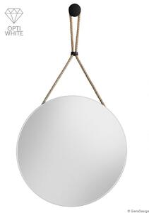 GieraDesign Zrcadlo Twist 2 Opti white Rozměr: Ø 50 cm