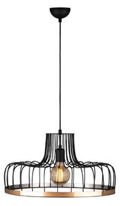 Závěsné svítidlo v černé a měděné barvě s kovovým stínidlem ø 53 cm Fellini – Opviq lights