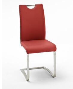 Židle jídelní KOELN ekokůže červená